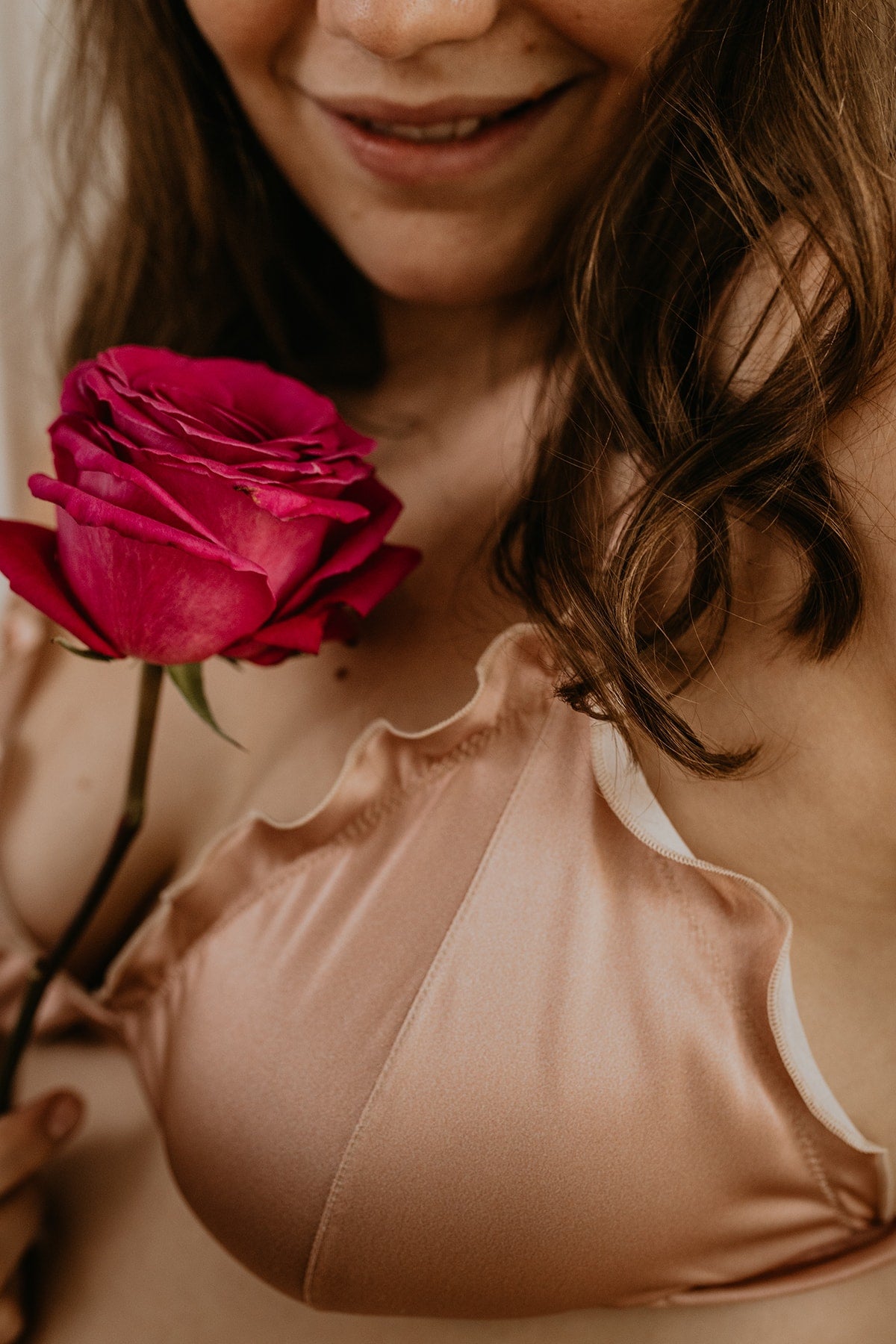 Biustonosz Julia Pink Silk